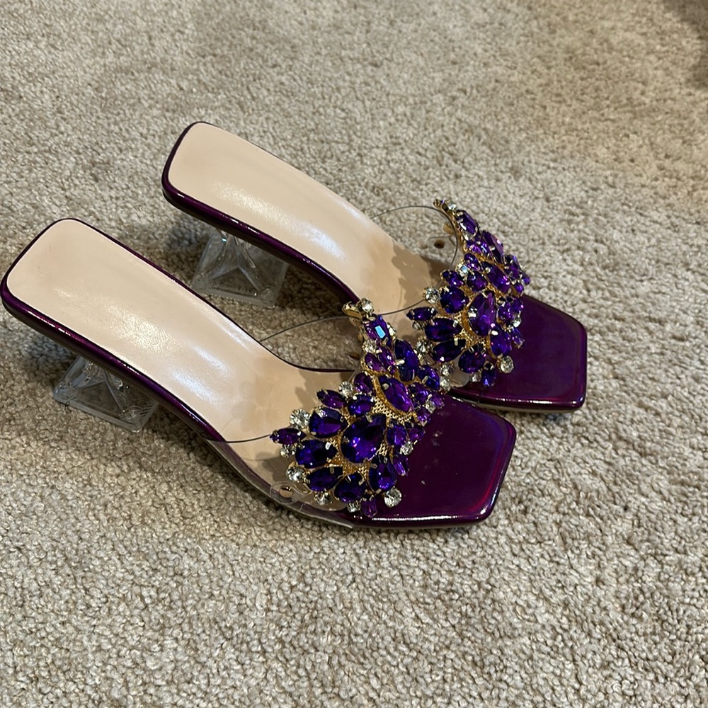 Purple sandals